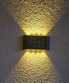 lampa ścienna, Solarna, kinkiet  8 LED