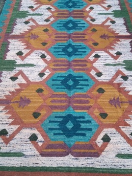 Kilim , wełna lata 60 .