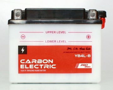 Akumulator YB4L-B Carbon Electric 12V 4Ah