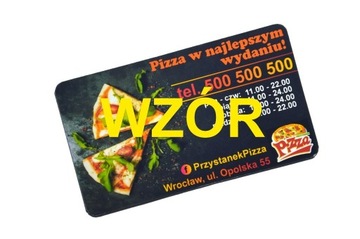 Wizytówki magnetyczne Magnesy reklamowe Pizzeria 6