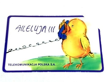 307 - karta tel. Alleluja kurczak