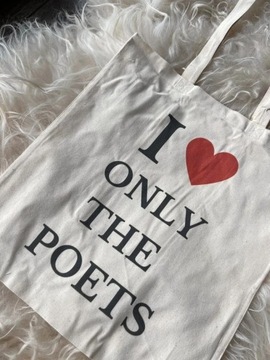 torba only the poets tote bag i love serce he