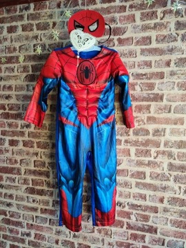 Strój Spiderman pająk 104 przebranie  karnawałowe 