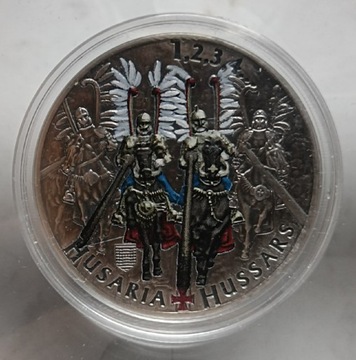 HUSARIA 1 KOLOR - 1oz  Srebro 999 tylko 200sztuk