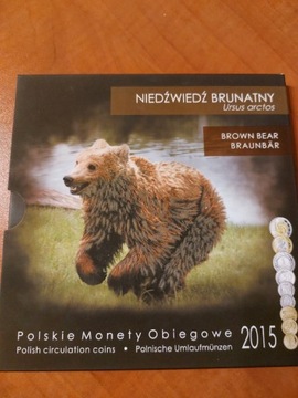 Monety polskie obiegowe 2015rok blister