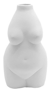 Wazon ciało kobiety ceramiczny biały ciało ludzkie
