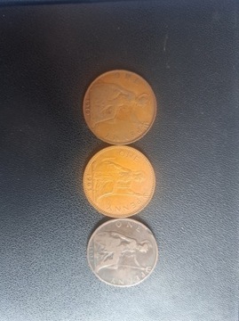 Zestaw monet One Penny