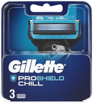 Gillette Proshield Chill, 3 oryginalne wkłady