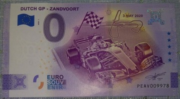 0 euro - Dutch GP - Zandvoort anniversary - HIT!!!