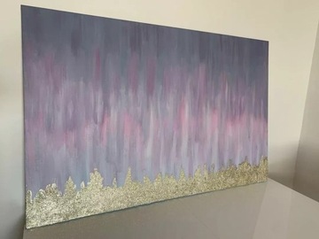 Duży obraz abstrakcja 120x70cm akryl