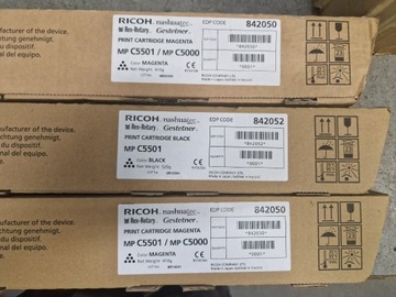 Toner Ricoh MPC5501 842052 BK Oryginał