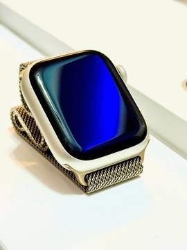 Apple Watch Series 7 41 mm kolor złoty + paski 