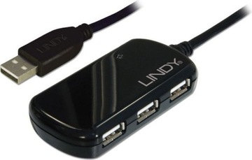 HUB USB Lindy Aktywny 2.0 (42781) nowy
