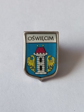 Herb miasta Oświęcim przypinka pin odznaka wpinka