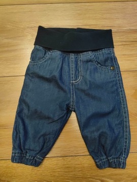 spodnie jeansowe niebieskie granatowe  56cm newbie