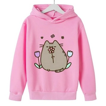 Bluza z Kapturem Kotek - Rozmiar 130 - Kot Pusheen