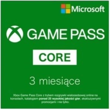 XBOX GAME PASS CORE/ LIVE GOLD 3 MIESIĄCE / 90 DNI