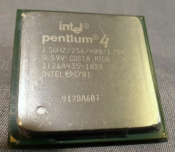 Intel Pentium 4  1.50 GHz, 256K Cache, 400 MHz FSB