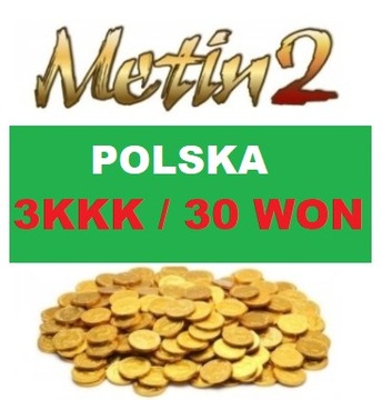 Metin2 POLSKA 30W 30 WON 3KKK YANG PEWNIAK 24/7