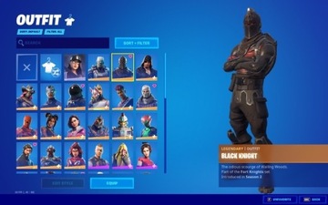 KONTO FORTNITE OG BLACK KNIGHT