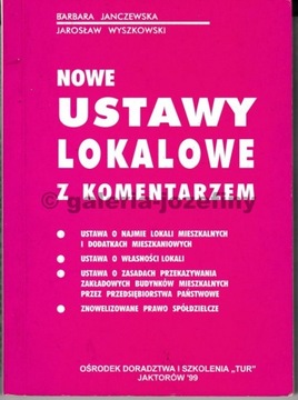 Nowe ustawy lokalowe B. Janczewska J. Wyszkowski