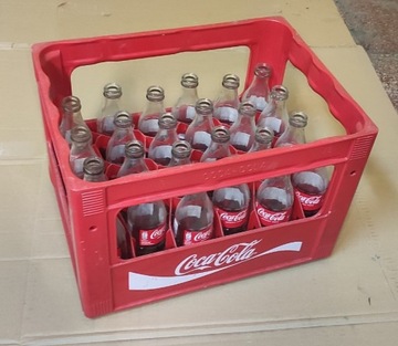 Skrzynka transporter krata 24 butelki Coca Cola
