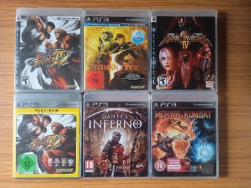 30 gier PS3 Dante's Inferno Mortal Kombat Disney Infinity Street Fighter IV