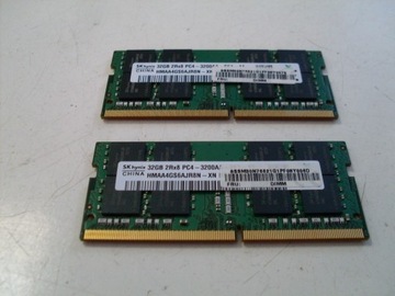 Pamięć RAM 32GB w jednej kości DDR4 laptop, PC4 3200, Hynix, Samsung