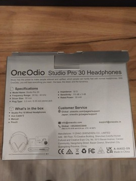 Słuchawki wokółuszne OneOdio PRO-30