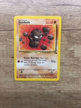 Karta Pokemon Geodude Fossil 47/62