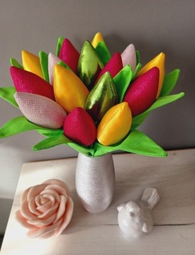 Tulipany zakończenie roku szkolnego dla nauczycielki 15szt kwiaty prezent 