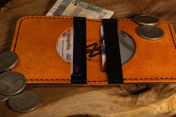 Ręcznie wykonany portfel ze skóry - Card Case