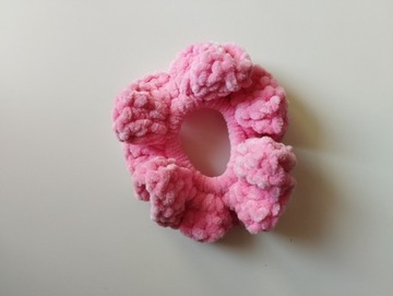 Velvet Scrunchie różowa 10cm