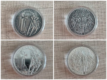 Husaria monety bulion, oksyda, srebro 4x 1oz