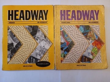 HEADWAY PRE-INTERMEDIATE students book,workbook