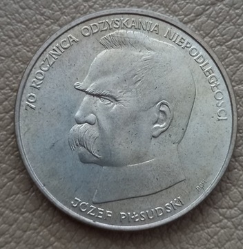 Moneta okolicznościowa 50'000PLN 70 J. Piłsudski
