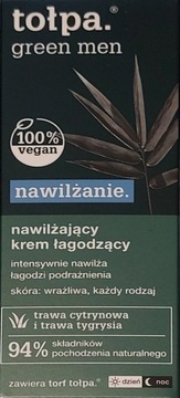 Nawilżający krem łagodzący Tołpa Green Men, 50 ml