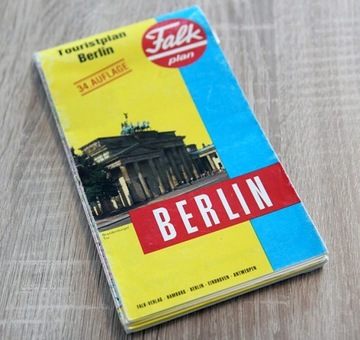 Kolekcjonerska mapa turystyczna miasta BERLIN 