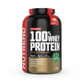 NUTREND 100% Whey Protein - 2250g - Strawberry