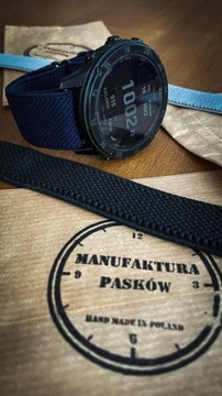 Manufaktura Pasków - Garmin 26mm black, blue, grey
