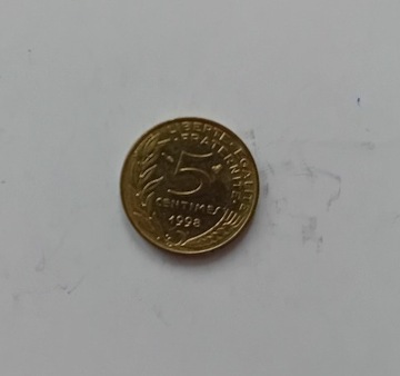 5 centimes 1998 r Francja