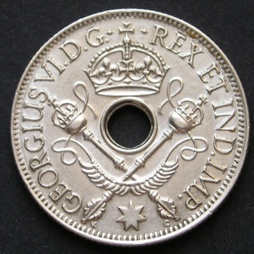 Nowa Gwinea Brytyjska 1 shilling 1938 - srebro