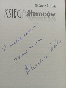 autograf autora, Księga kłamców, Mariusza Zielke
