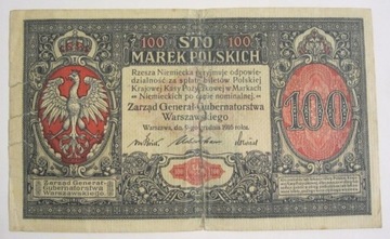100 MAREK POLSKICH 1916 SERIA A 3933396