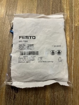 Festo Złącze wtykowe-L QSL-1/8-8 10szt. Nowe