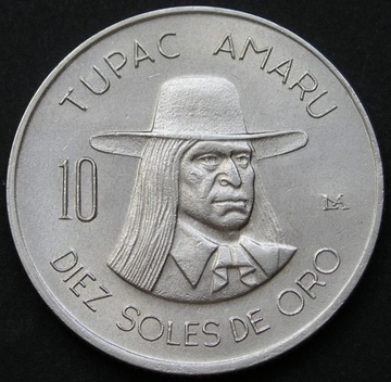 Peru 10 soles 1972 - Tupac Amaru