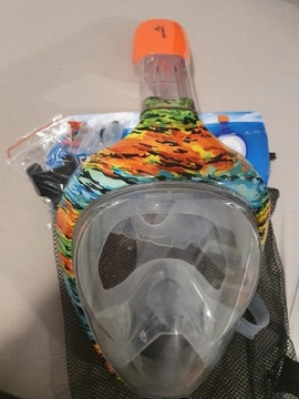 Maska do nurkowania snurkowania pełnotwarzowa XL