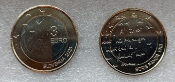 Słowenia 3 euro 2023 Boris Pahor 