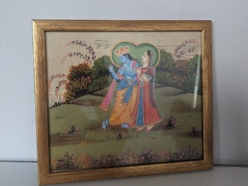 Kryszna obraz Indie Indopersja XIX wiek