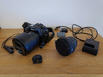 Nikon d7200+obiektywy